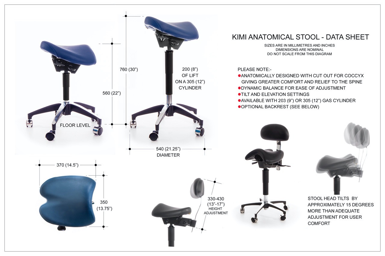 WBX Kimi Saddle Stool WBX Medical